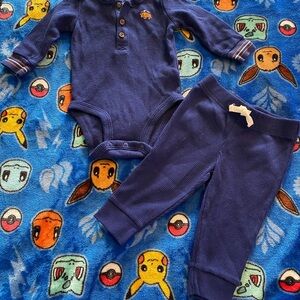 Carter's Blue Bodysuit Soft Stretchy Fabric
